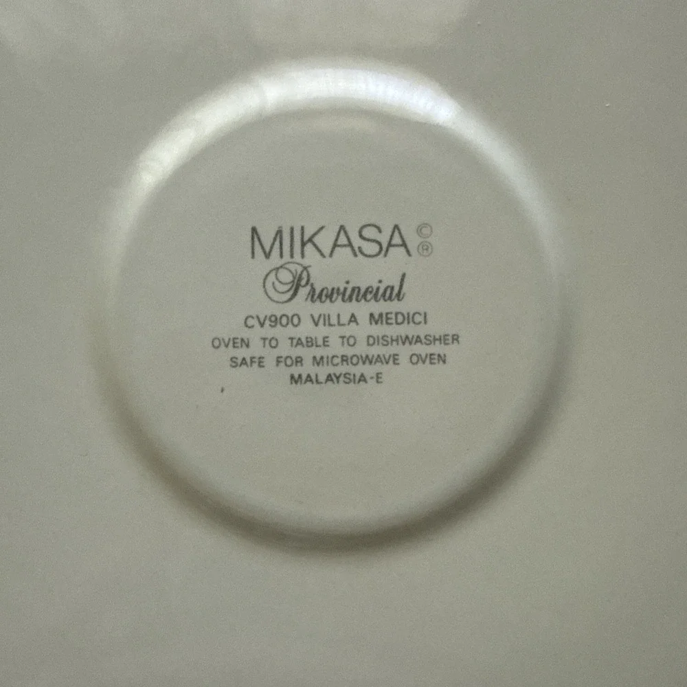 NIB New Mikasa Villa Medici Round Party Platter Oven To Table Serving Plate 14